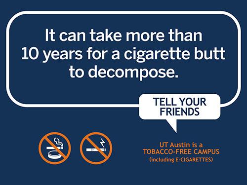 Cigarette butts take 10 years to decompose